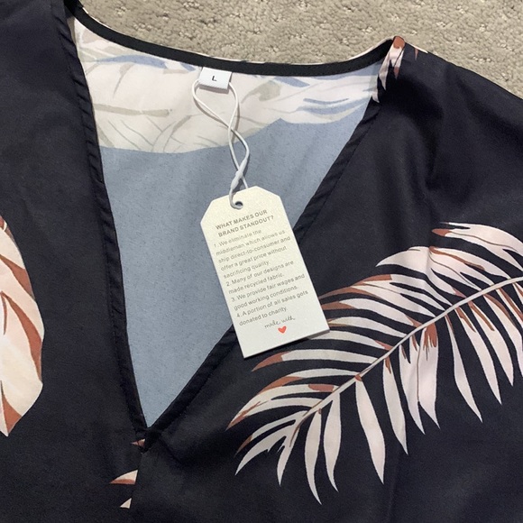 black pullover dress/coverup **add to bundle for $5** - Picture 2 of 3